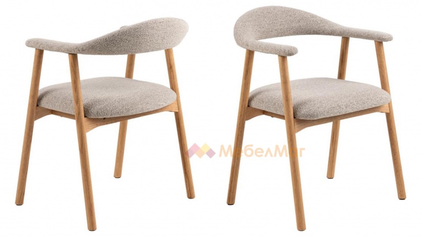 Трапезен стол Аделия светло кафяв - изглед 1 - МебелМаг Трапезен стол Аделия светло кафяв - изглед 1