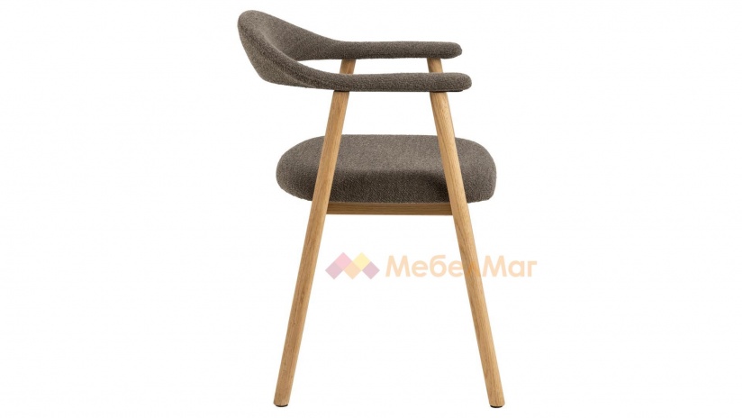 Трапезен стол Аделия тъмно кафяв - изглед 3 - МебелМаг Трапезен стол Аделия тъмно кафяв - изглед 3