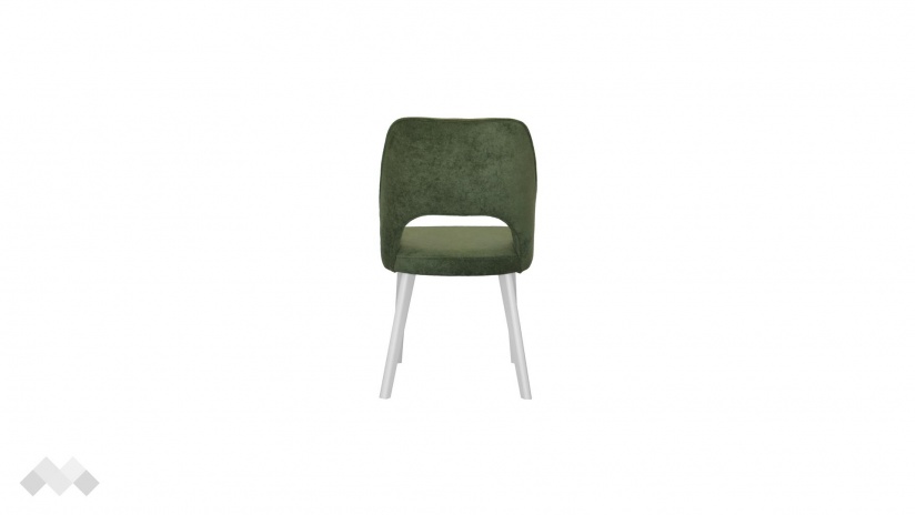 Трапезен стол Алия зелен с бяло - изглед 3 - МебелМаг Трапезен стол Алия зелен с бяло - изглед 3