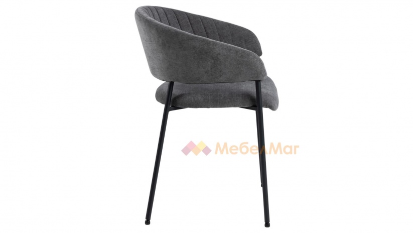 Трапезен стол Ансора сив - изглед 3 - МебелМаг Трапезен стол Ансора сив - изглед 3