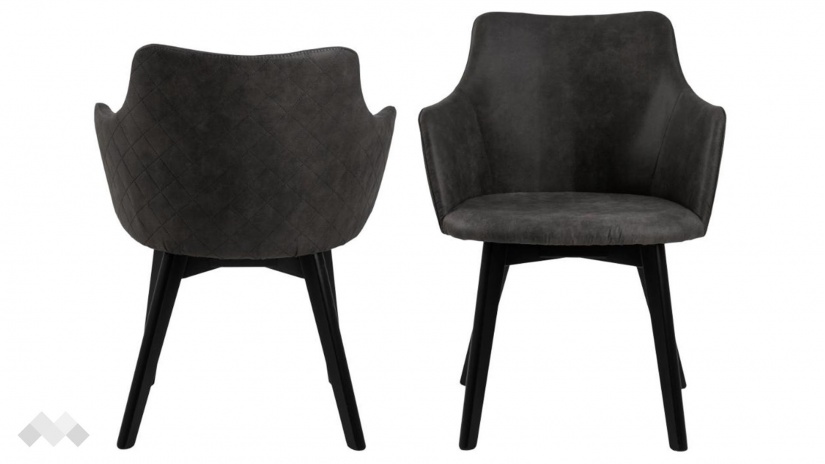 Трапезен стол Бенавио антрацит - изглед 1 - МебелМаг Трапезен стол Бенавио антрацит - изглед 1