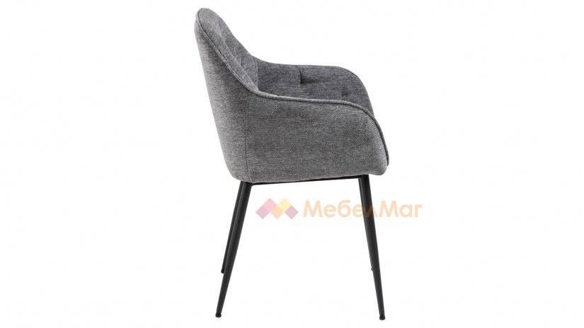 Трапезен стол Брук сив - изглед 3 - МебелМаг Трапезен стол Брук сив - изглед 3