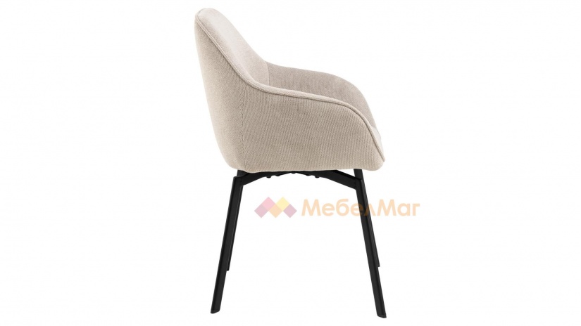 Трапезен стол Калеро бежов - изглед 3 - МебелМаг Трапезен стол Калеро бежов - изглед 3