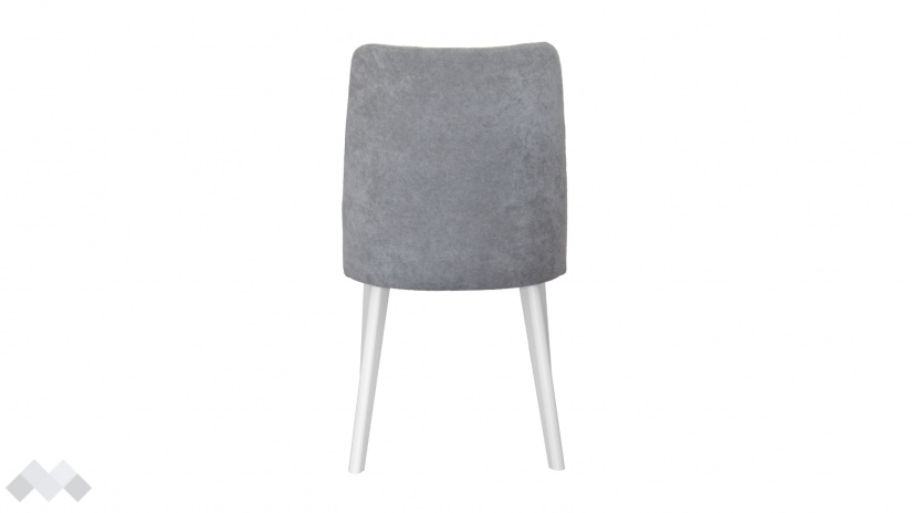 Трапезен стол Клариса сив с бяло - изглед 3