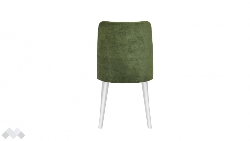 Трапезен стол Клариса зелен с бяло - изглед 3 - МебелМаг Трапезен стол Клариса зелен с бяло - изглед 3