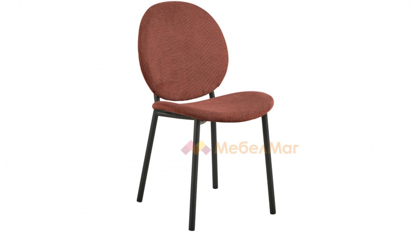 Трапезен стол Клиф теракота - изглед 1 - МебелМаг Трапезен стол Клиф теракота - изглед 1