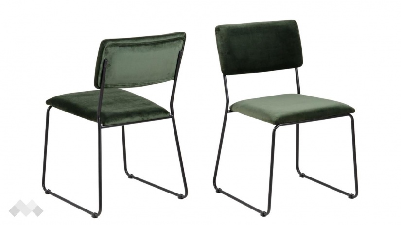 Трапезен стол Корнелия зелен - изглед 2 - МебелМаг Трапезен стол Корнелия зелен - изглед 2