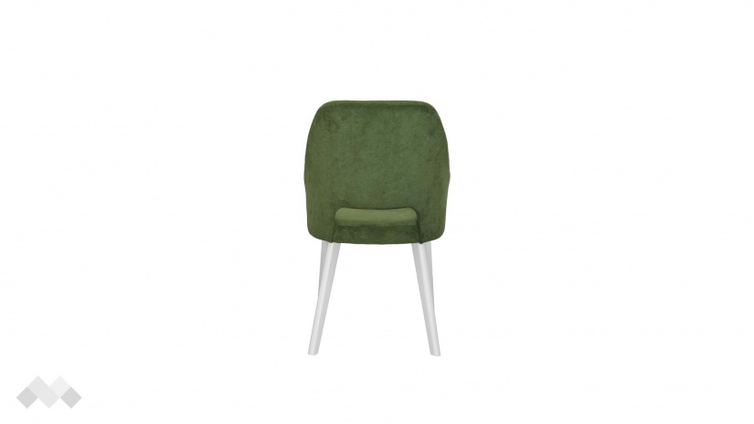 Трапезен стол Луна зелен с бяло - изглед 3 - МебелМаг Трапезен стол Луна зелен с бяло - изглед 3