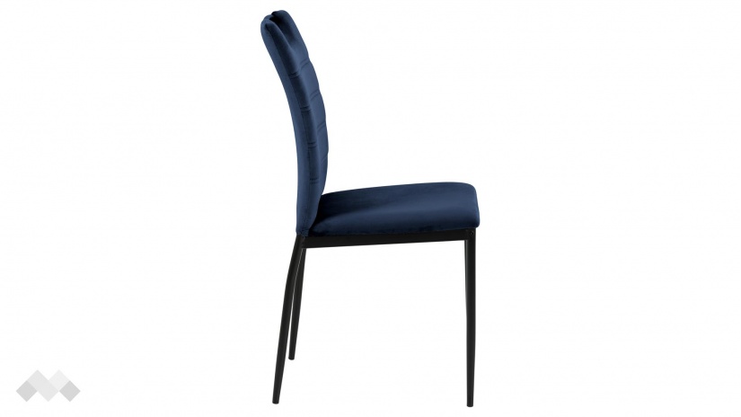 Трапезен стол Макс син - изглед 3 - МебелМаг Трапезен стол Макс син - изглед 3