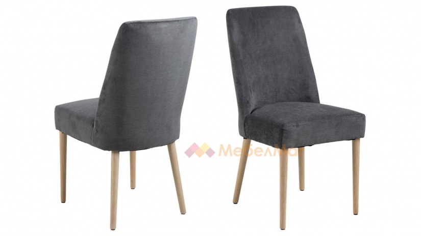 Трапезен стол Мисти антрацит - изглед 1 - МебелМаг Трапезен стол Мисти антрацит - изглед 1