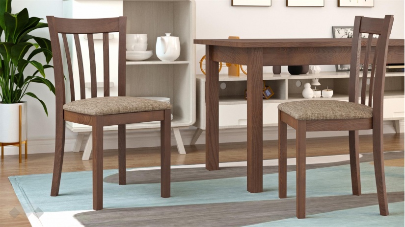 Трапезен стол Руди орех - изглед 1