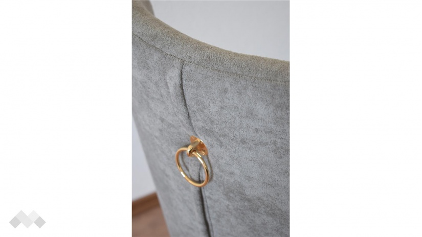 Трапезен стол Вая сив с бяло - изглед 4 - МебелМаг Трапезен стол Вая сив с бяло - изглед 4