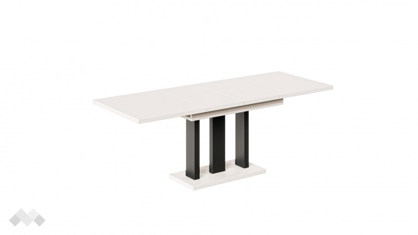 Трапезна маса Апиа разтегателни кашмир с черно - изглед 4 - МебелМаг Трапезна маса Апиа разтегателни кашмир с черно - изглед 4