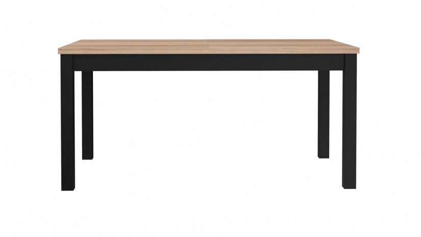 Трапезна маса Блекхил разтегателни светъл дъб с черен мат - изглед 2 - МебелМаг Трапезна маса Блекхил разтегателни светъл дъб с черен мат - изглед 2