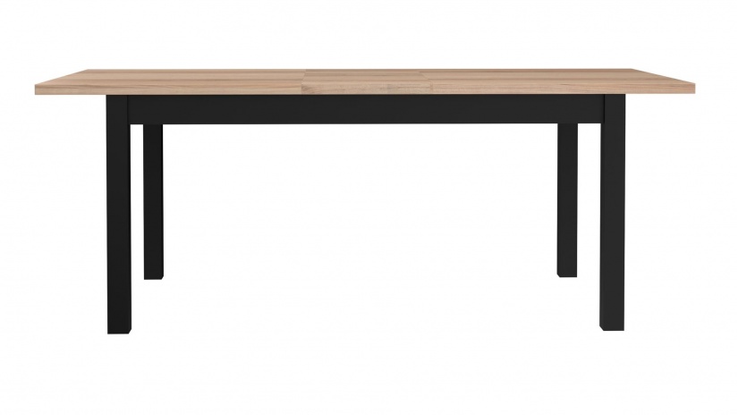 Трапезна маса Блекхил разтегателни светъл дъб с черен мат - изглед 6 - МебелМаг Трапезна маса Блекхил разтегателни светъл дъб с черен мат - изглед 6