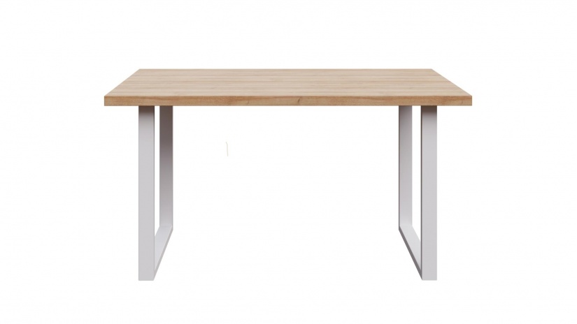 Трапезна маса Часпик неразтегателни светъл вотан с бяло - изглед 3 - МебелМаг Трапезна маса Часпик неразтегателни светъл вотан с бяло - изглед 3