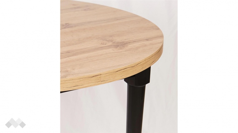 Трапезна маса Емъри разтегателни светъл вотан - изглед 4 - МебелМаг Трапезна маса Емъри разтегателни светъл вотан - изглед 4