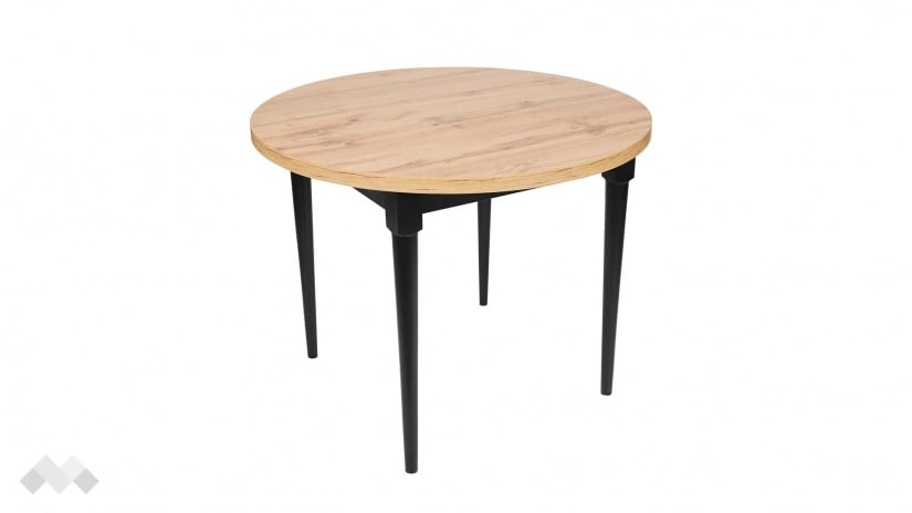 Трапезна маса Емъри разтегателни светъл вотан - изглед 1 - МебелМаг Трапезна маса Емъри разтегателни светъл вотан - изглед 1