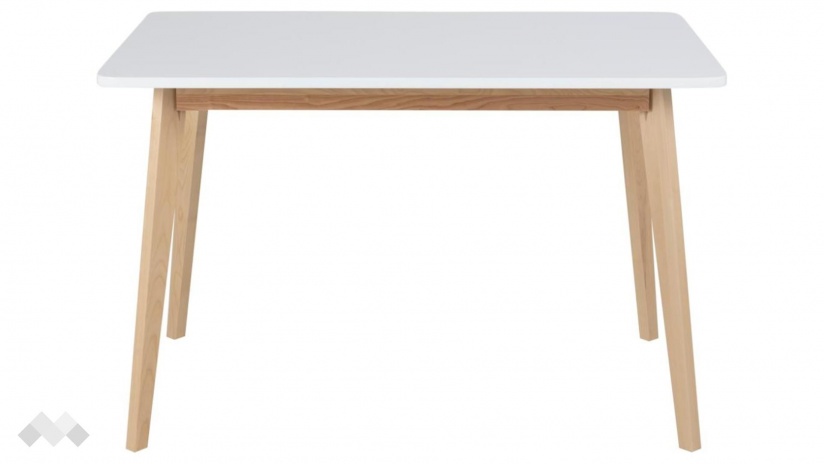 Трапезна маса Грейн неразтегателни светъл дъб с бяло - изглед 2 - МебелМаг Трапезна маса Грейн неразтегателни светъл дъб с бяло - изглед 2
