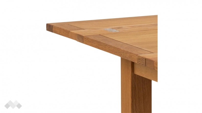 Трапезна маса Кенли разтегателни златен дъб - изглед 4 - МебелМаг Трапезна маса Кенли разтегателни златен дъб - изглед 4