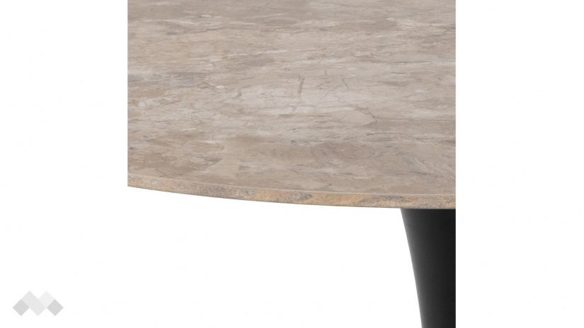 Трапезна маса Малта неразтегателни кафяв с черно - изглед 2 - МебелМаг Трапезна маса Малта неразтегателни кафяв с черно - изглед 2