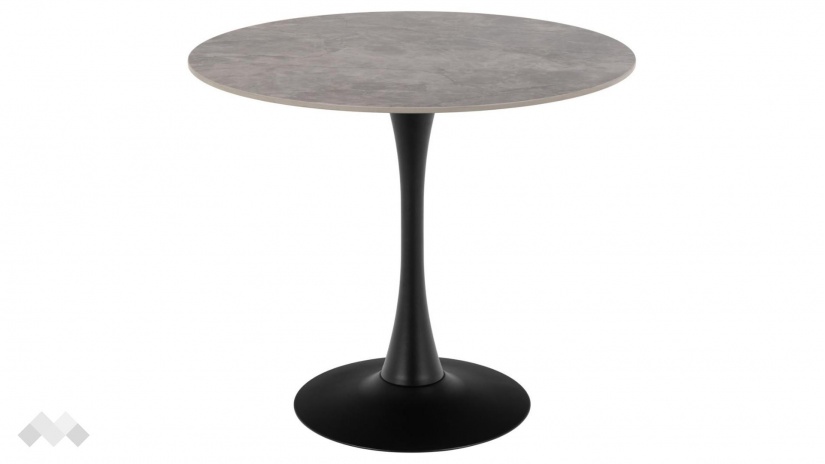 Трапезна маса Малта неразтегателни сив с черно - изглед 1 - МебелМаг Трапезна маса Малта неразтегателни сив с черно - изглед 1