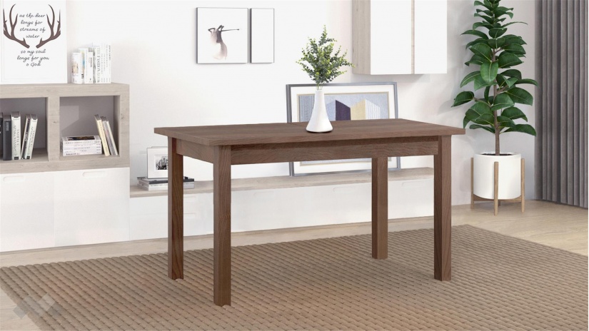 Трапезна маса Нати L разтегателни орех - изглед 1 - МебелМаг Трапезна маса Нати L разтегателни орех - изглед 1
