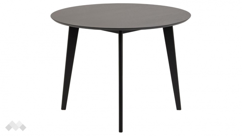 Трапезна маса Роксби неразтегателни черен мат - изглед 2 - МебелМаг Трапезна маса Роксби неразтегателни черен мат - изглед 2