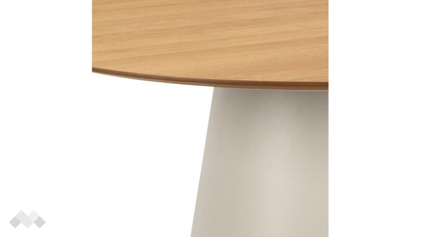 Трапезна маса Соли неразтегателни дъб натурал със сиво - изглед 3 - МебелМаг Трапезна маса Соли неразтегателни дъб натурал със сиво - изглед 3