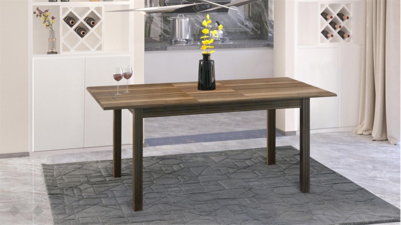 Трапезна маса Троя L разтегателни светъл орех - изглед 2 - МебелМаг Трапезна маса Троя L разтегателни светъл орех - изглед 2