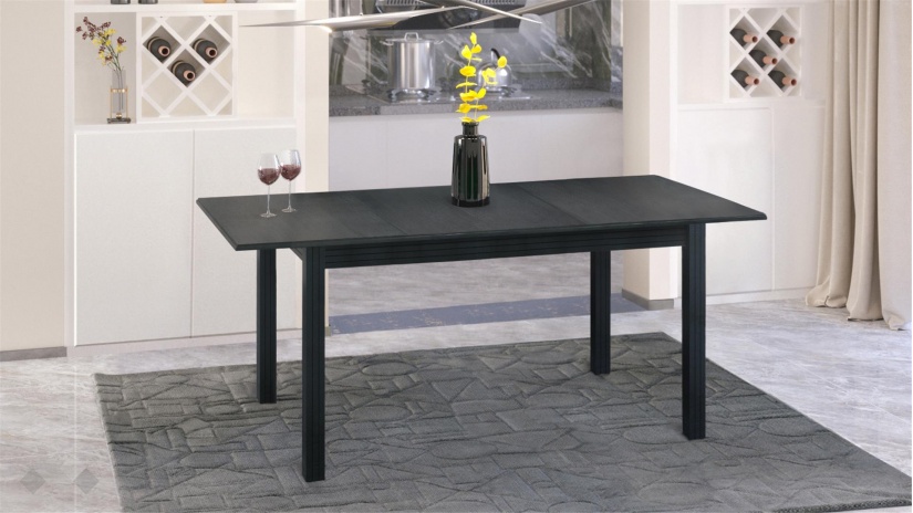 Трапезна маса Троя L разтегателни венге - изглед 2 - МебелМаг Трапезна маса Троя L разтегателни венге - изглед 2