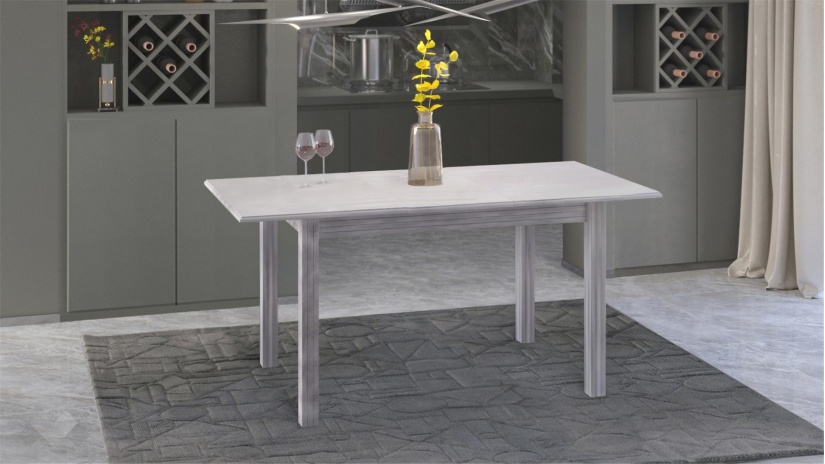 Трапезна маса Троя M разтегателни патина - изглед 2 - МебелМаг Трапезна маса Троя M разтегателни патина - изглед 2