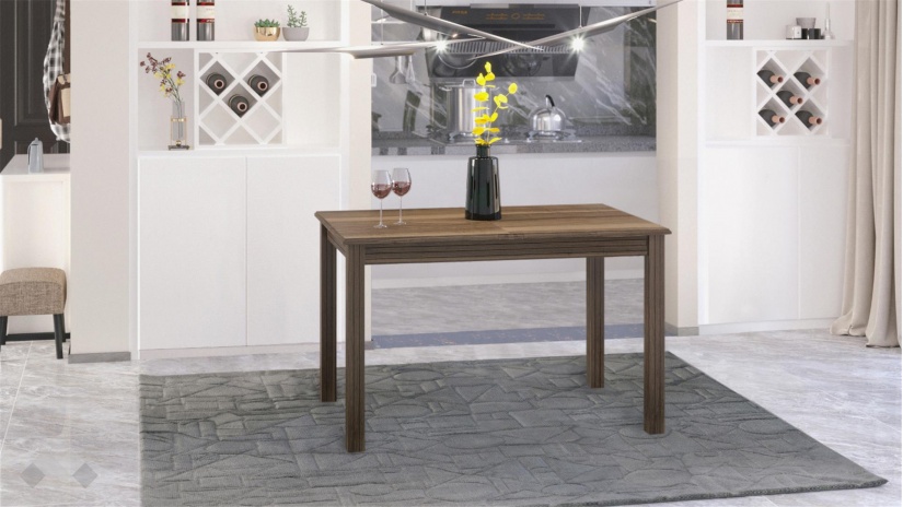 Трапезна маса Троя M разтегателни светъл орех - изглед 1 - МебелМаг Трапезна маса Троя M разтегателни светъл орех - изглед 1