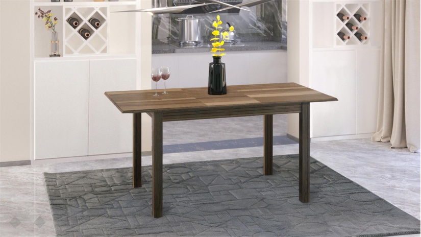 Трапезна маса Троя M разтегателни светъл орех - изглед 2 - МебелМаг Трапезна маса Троя M разтегателни светъл орех - изглед 2