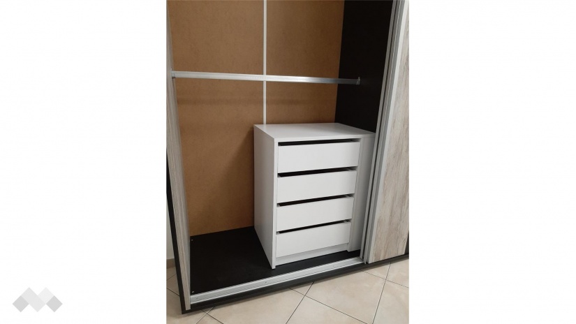 Универсален скрин за гардероб Уни бяло - изглед 3