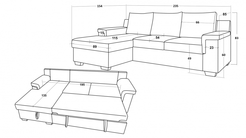Ъглов диван Алора с посока зелен - изглед 5 - МебелМаг Ъглов диван Алора с посока зелен - изглед 5