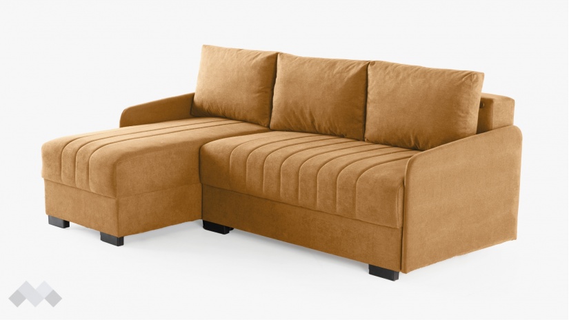 Ъглов диван Бета универсален ъгъл горчица - изглед 6 - МебелМаг Ъглов диван Бета универсален ъгъл горчица - изглед 6