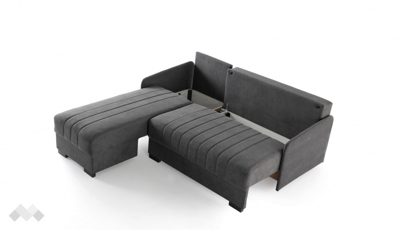 Ъглов диван Бета универсален ъгъл сив - изглед 8 - МебелМаг Ъглов диван Бета универсален ъгъл сив - изглед 8