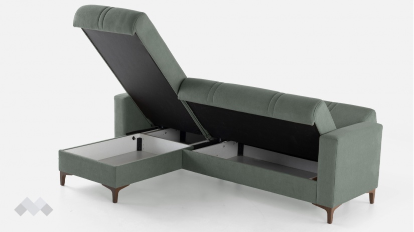 Ъглов диван Браво универсален ъгъл зелен - изглед 8