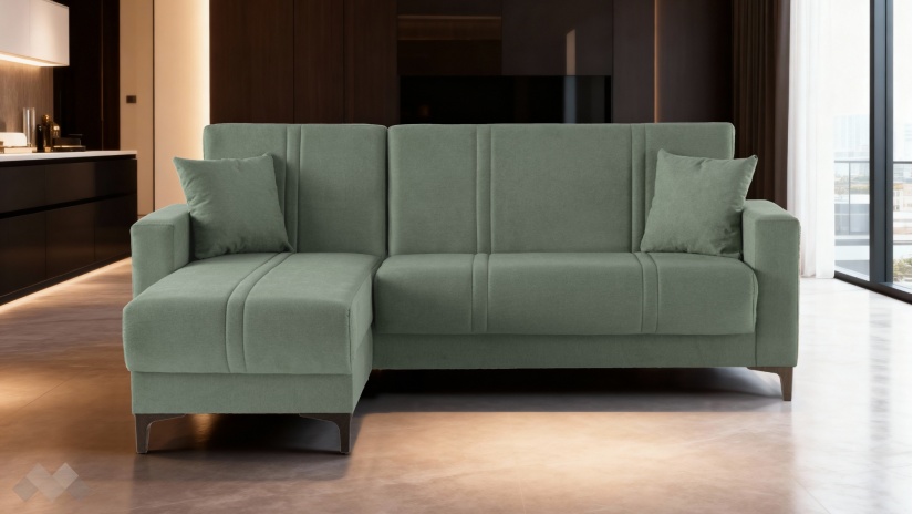 Ъглов диван Браво универсален ъгъл зелен - изглед 2