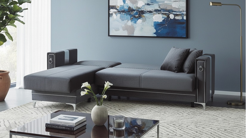 Ъглов диван Дестини универсален ъгъл сив - изглед 8 - МебелМаг Ъглов диван Дестини универсален ъгъл сив - изглед 8