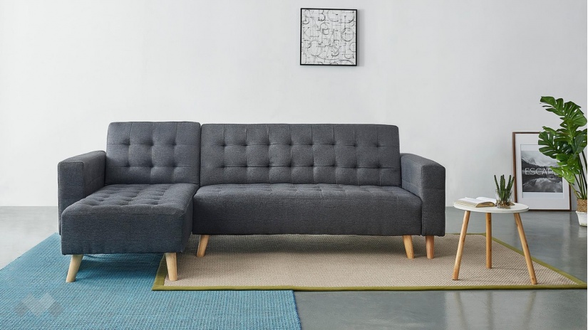 Ъглов диван Ериксън универсален ъгъл графит - изглед 1