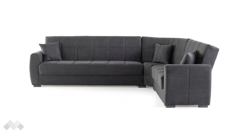 Ъглов диван Гранд универсален ъгъл сив - изглед 3 - МебелМаг Ъглов диван Гранд универсален ъгъл сив - изглед 3