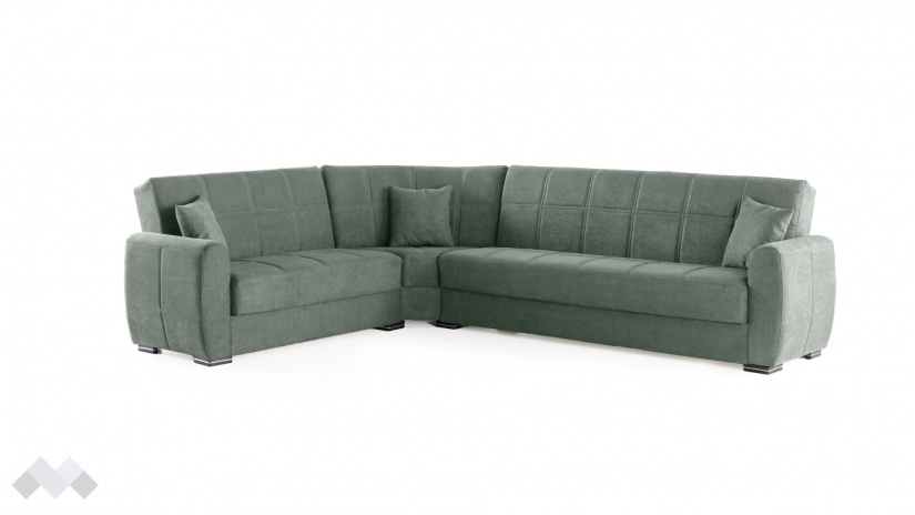 Ъглов диван Гранд универсален ъгъл зелен - изглед 4 - МебелМаг Ъглов диван Гранд универсален ъгъл зелен - изглед 4