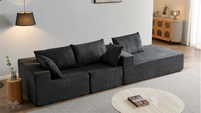 Ъглов диван Компакт с посока антрацит - изглед 4