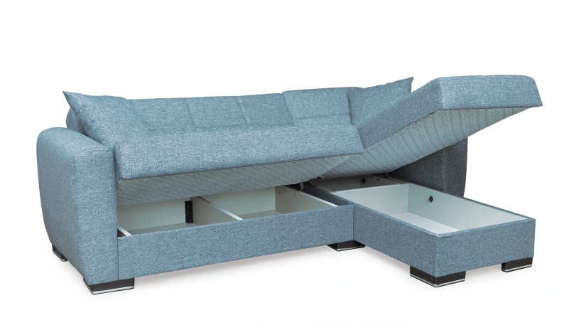 Ъглов диван Лагос универсален ъгъл сив - изглед 5 - МебелМаг Ъглов диван Лагос универсален ъгъл сив - изглед 5