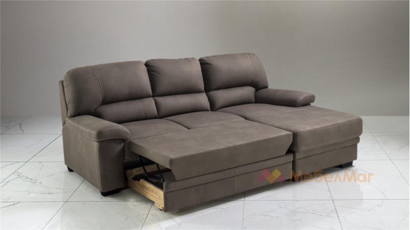 Ъглов диван Миранда с посока кафяв - изглед 2 - МебелМаг Ъглов диван Миранда с посока кафяв - изглед 2