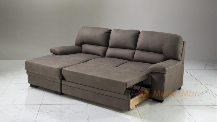 Ъглов диван Миранда с посока кафяв - изглед 2 - МебелМаг Ъглов диван Миранда с посока кафяв - изглед 2