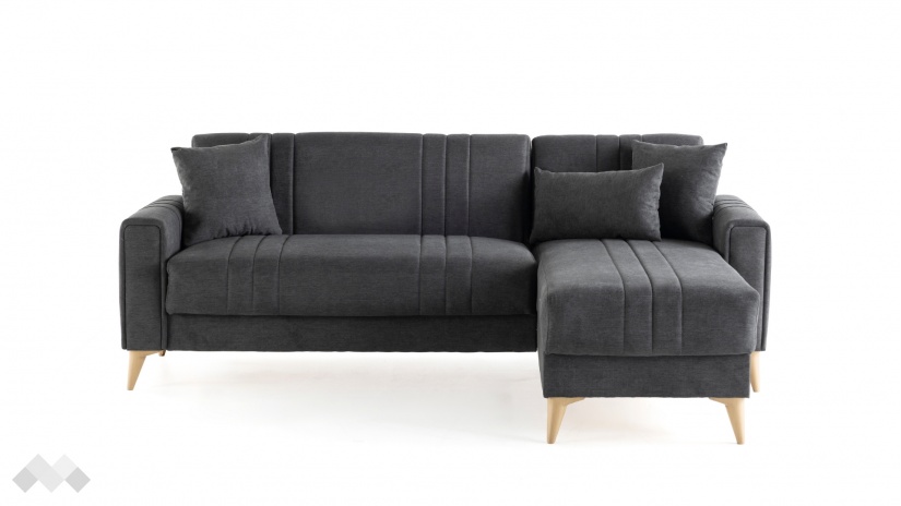 Ъглов диван Омега универсален ъгъл сив - изглед 3 - МебелМаг Ъглов диван Омега универсален ъгъл сив - изглед 3