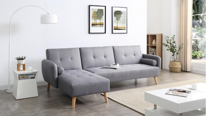 Ъглов диван Фин универсален ъгъл тъмно сив - изглед 1 - МебелМаг Ъглов диван Фин универсален ъгъл тъмно сив - изглед 1